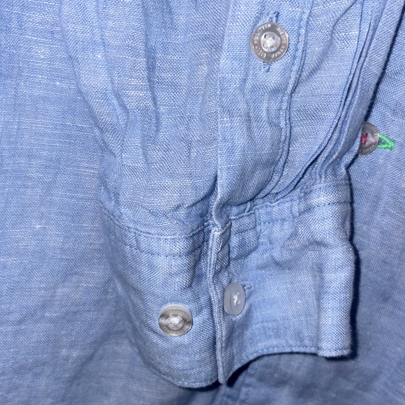 Lilly Pulitzer Men's Stuff Addison Shirt Blue Button Down Large - Picture 9 of 9